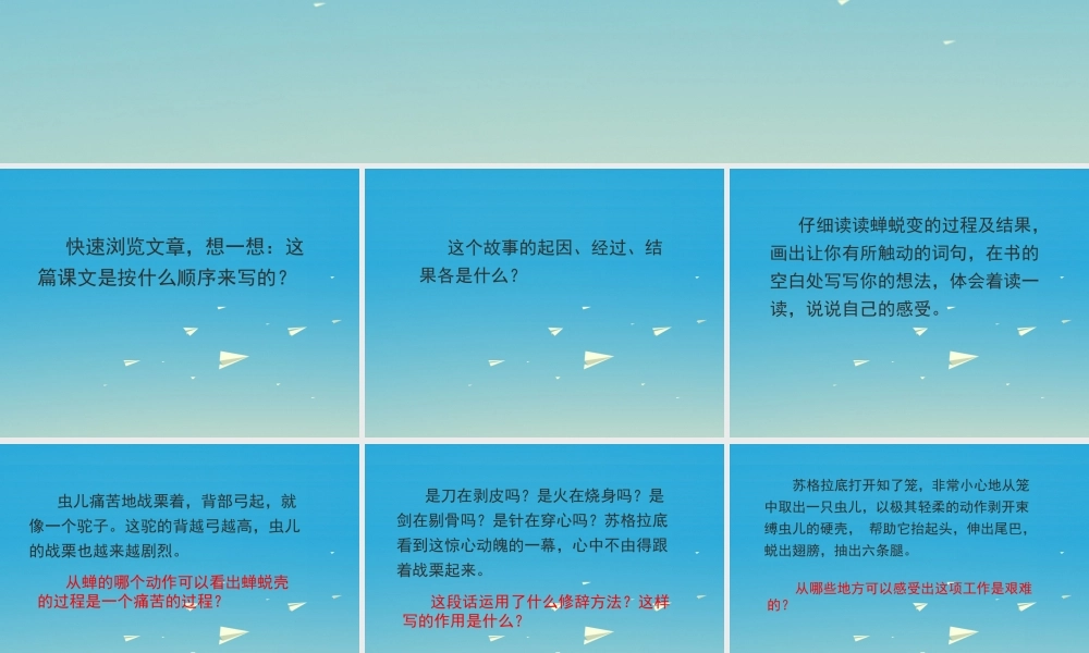 春五年级语文下册 第12课《瘸蝉》课件 冀教版-冀教版小学五年级下册语文课件