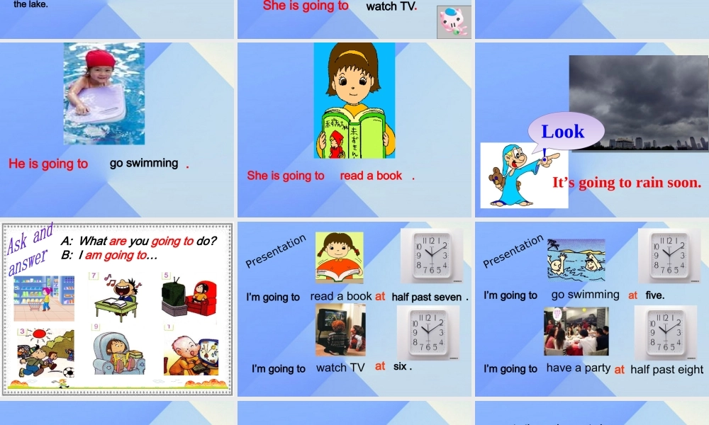 春六年级英语下册 Module 2 Unit 1《When are we going to eat》课件3 （新版）外研版（一起）-（新版）外研版小学六年级下册英语课件