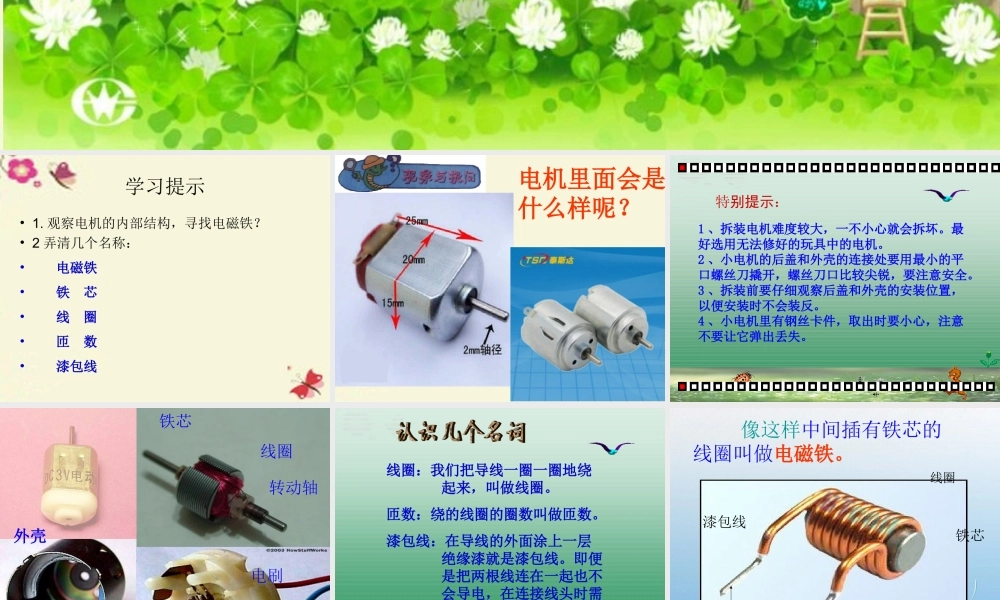 春五年级科学下册 3.2《玩转电磁铁》课件3 大象版-大象版小学五年级下册自然科学课件