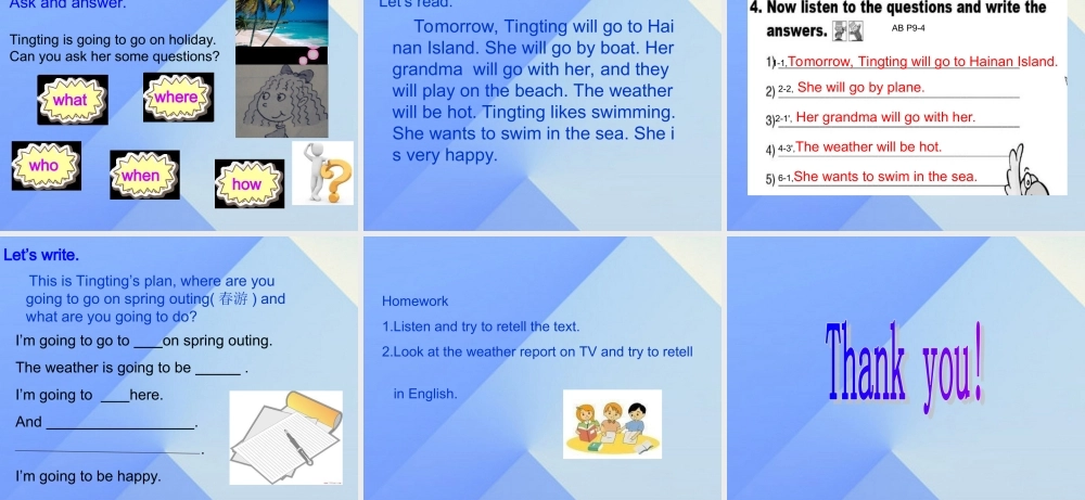 春六年级英语下册 Module 2 Unit 2《It will rain in Beijing》课件1 （新版）外研版（一起）-（新版）外研版小学六年级下册英语课件