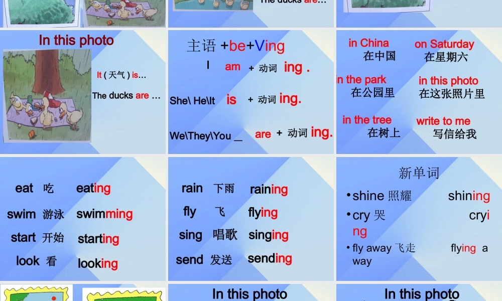 春六年级英语下册 Module 3 Unit 1《The sun is shining》课件1 （新版）外研版（三起）-（新版）外研版小学六年级下册英语课件