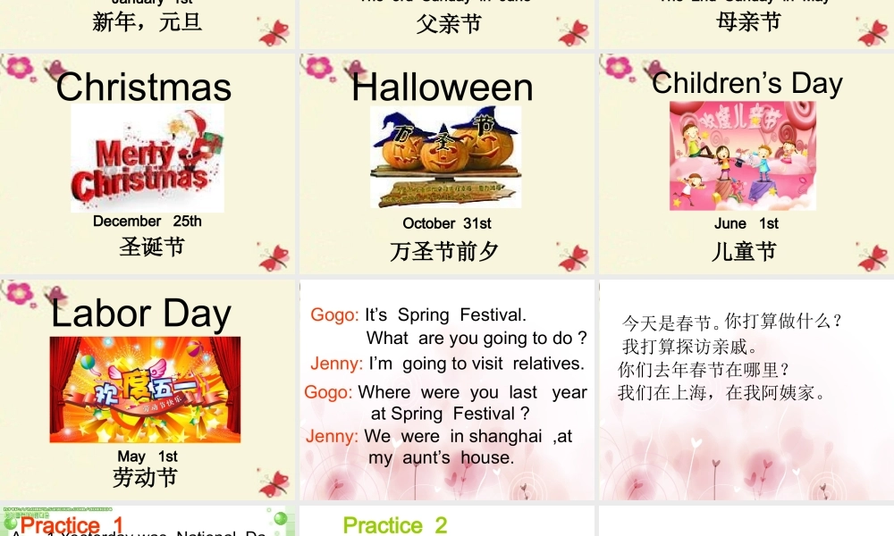 春五年级英语下册 Culture 1《Study Tour》课件2 广东版开心-广东版小学五年级下册英语课件
