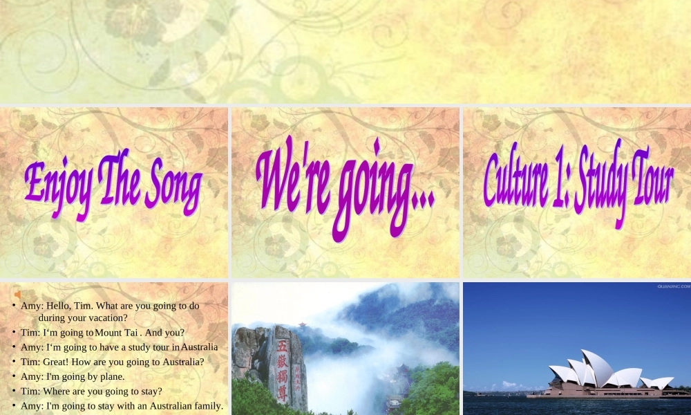 春五年级英语下册 Culture 1《Study Tour》课件3 广东版开心-广东版小学五年级下册英语课件