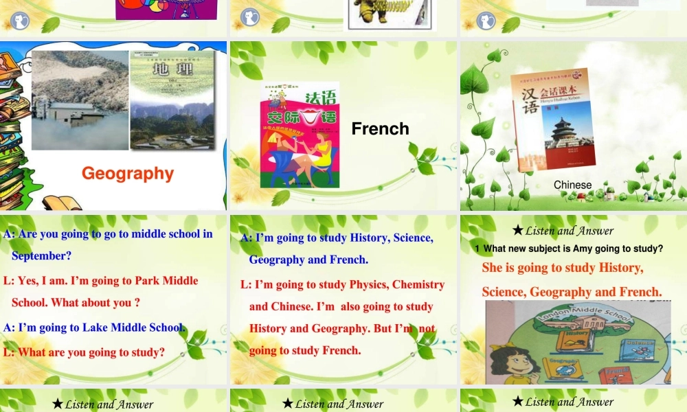 春六年级英语下册 Module 10 Unit 2《I’m going to Lake Middle school》课件 （新版）外研版（一起）-（新版）外研版小学六年级下册英语课件