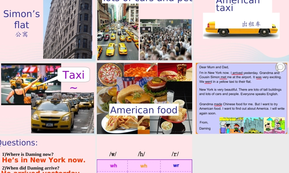 春五年级英语下册 Module 10 Unit 2 I'm in New York now课件 外研版（三起）-外研版小学五年级下册英语课件
