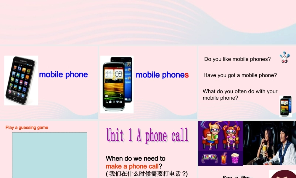 春五年级英语下册 Unit 1 A phone call课件4 剑桥版-人教版小学五年级下册英语课件