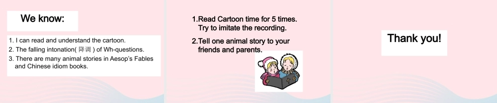 春六年级英语下册 Unit 1 The lion and the mouse（Sound time Culture time Cartoon time）课件 （新版）牛津译林版-牛津版小学六年级下册英语课件