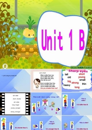 春六年级英语下册 Unit 1《How Tall Are You》（Part B）课件1 人教PEP版-人教PEP小学六年级下册英语课件