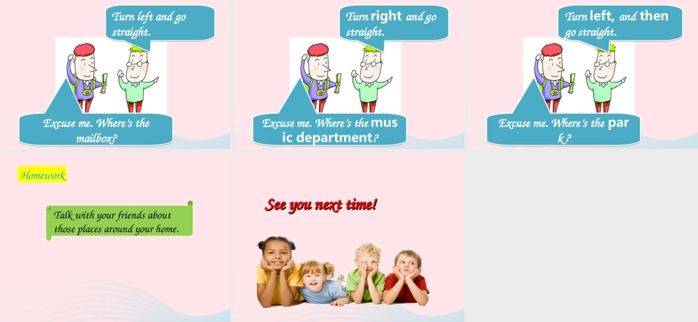 春五年级英语下册 Unit 4 In town课件1 剑桥版-人教版小学五年级下册英语课件