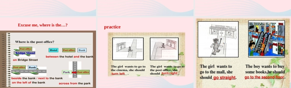 春五年级英语下册 Unit 4 In town课件3 剑桥版-人教版小学五年级下册英语课件