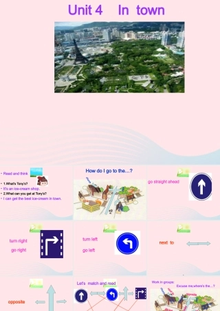春五年级英语下册 Unit 4 In town课件7 剑桥版-人教版小学五年级下册英语课件