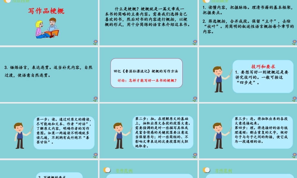 春六年级语文下册 第二单元 习作教学课件 新人教版-新人教版小学六年级下册语文课件