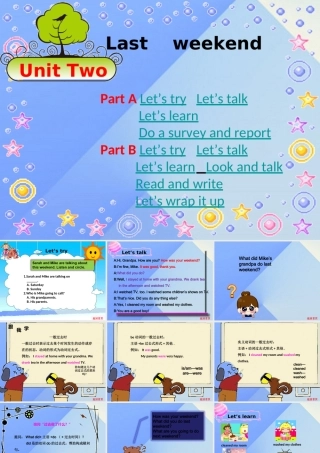 春六年级英语下册 Unit 2《Last Weekend》课件1 人教PEP版-人教PEP小学六年级下册英语课件