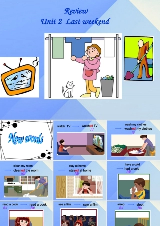 春六年级英语下册 Unit 2《Last Weekend》课件2 人教PEP版-人教PEP小学六年级下册英语课件