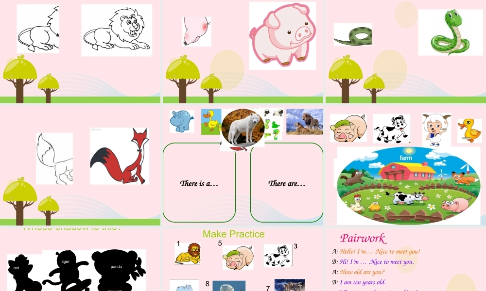 春四年级英语下册 Unit 3 Animals课件4 剑桥版-人教版小学四年级下册英语课件