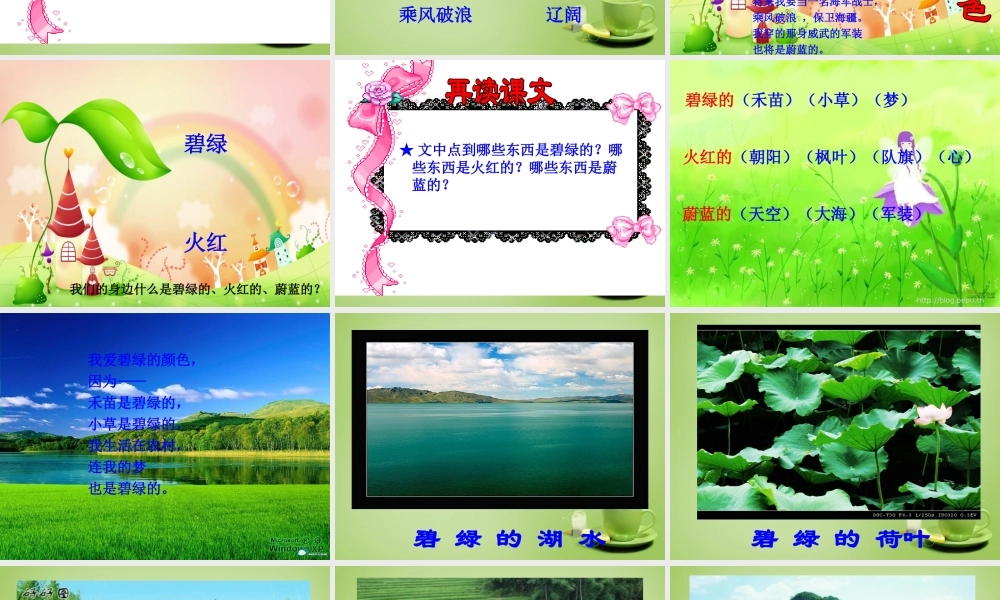 秋三年级语文上册《爱什么颜色》课件1 北师大版-北师大版小学三年级上册语文课件