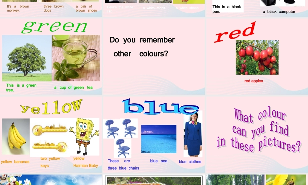 春四年级英语下册 Unit 4 My Favourites Lesson 19 My Favourite Colours课件 冀教版（三起）-冀教版小学四年级下册英语课件