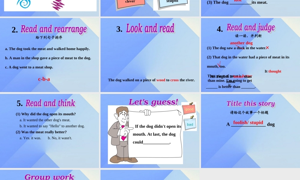 春六年级英语下册 Unit 2《Some stories are more interesting》课件7 （新版）湘少版-湘少版小学六年级下册英语课件