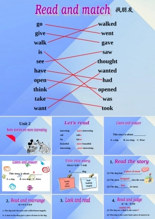 春六年级英语下册 Unit 2《Some stories are more interesting》课件7 （新版）湘少版-湘少版小学六年级下册英语课件