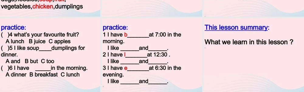 春四年级英语下册 Unit 4 My Favourites Lesson 21 My Favourite Food课件 冀教版（三起）-冀教版小学四年级下册英语课件