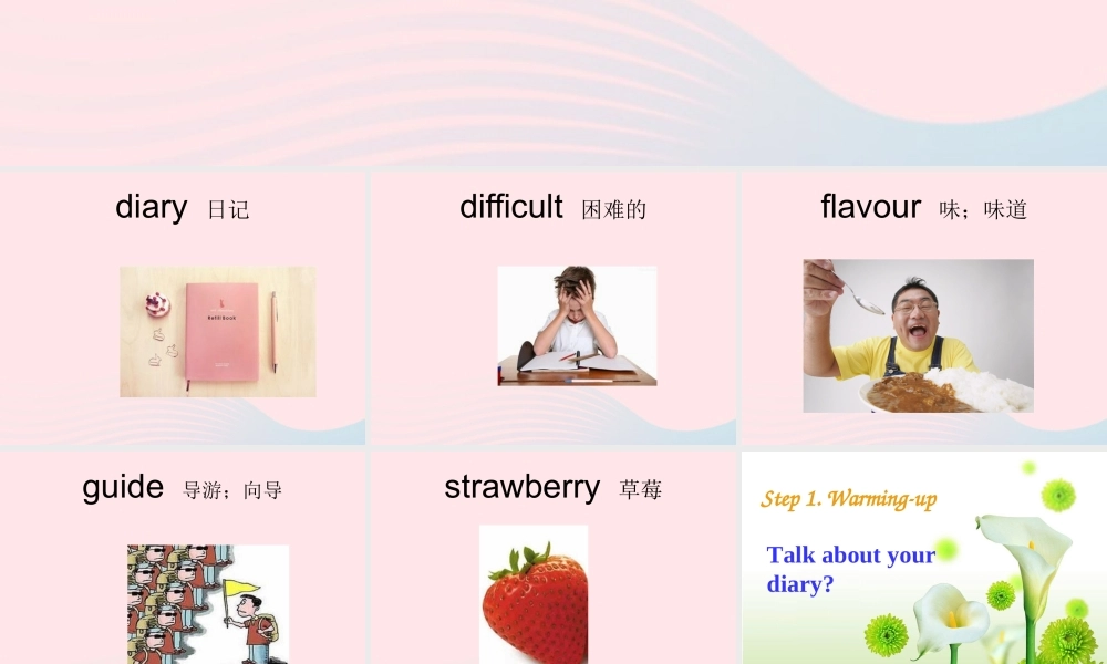 春六年级英语下册 Unit 3 mary's diary课件1 剑桥版-人教版小学六年级下册英语课件