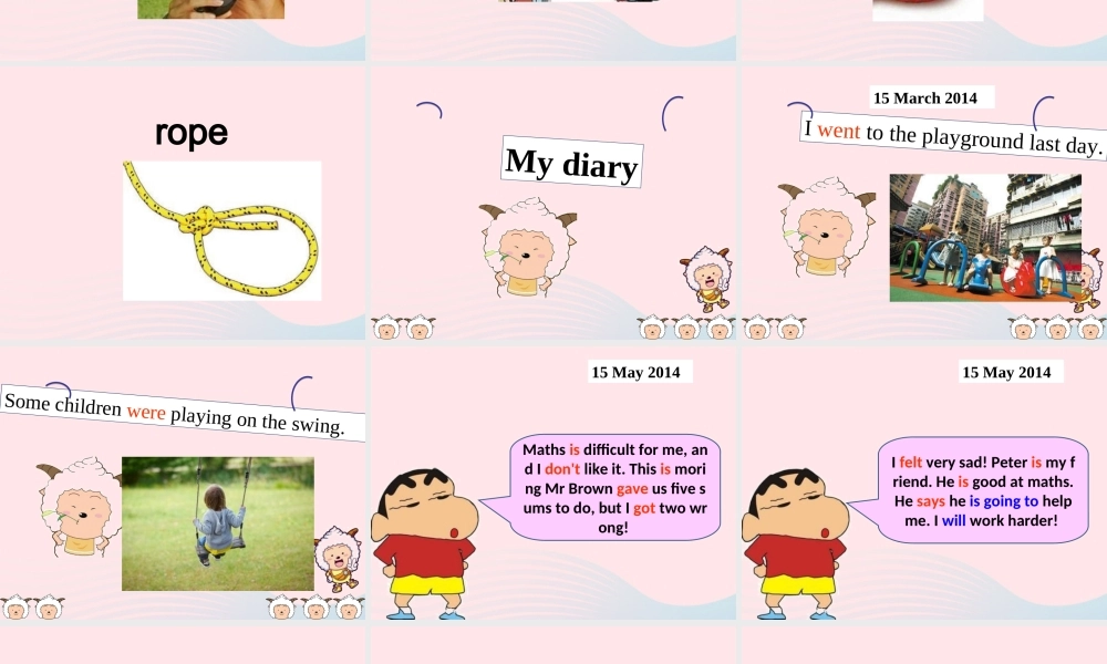 春六年级英语下册 Unit 3 mary's diary课件2 剑桥版-人教版小学六年级下册英语课件