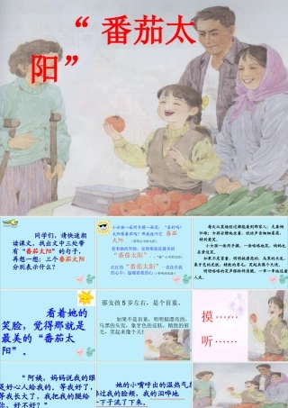 春四年级语文下册 第四单元 12《“番茄太阳”》教学课件 苏教版-苏教版小学四年级下册语文课件
