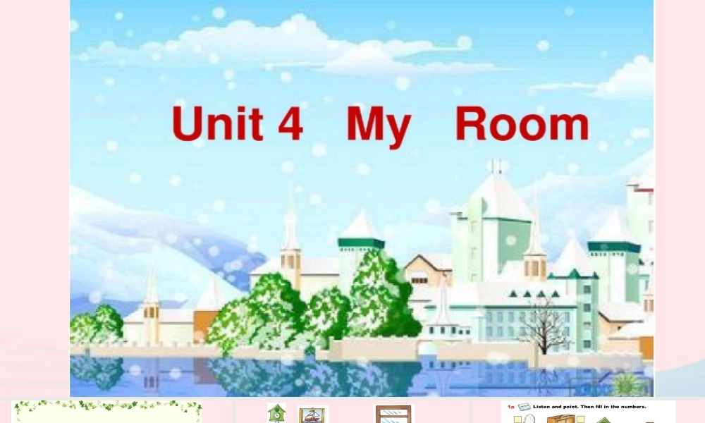 春四年级英语下册 Unit 4 My room课件4 剑桥版-人教版小学四年级下册英语课件