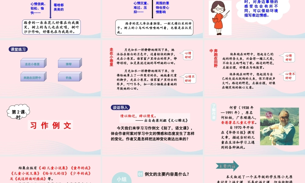 春六年级语文下册 第三单元 交流平台与习作例文课堂教学课件 新人教版-新人教版小学六年级下册语文课件