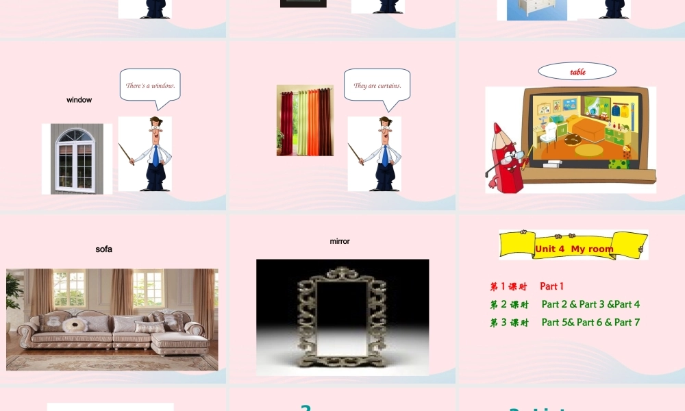 春四年级英语下册 Unit 4 My room课件5 剑桥版-人教版小学四年级下册英语课件