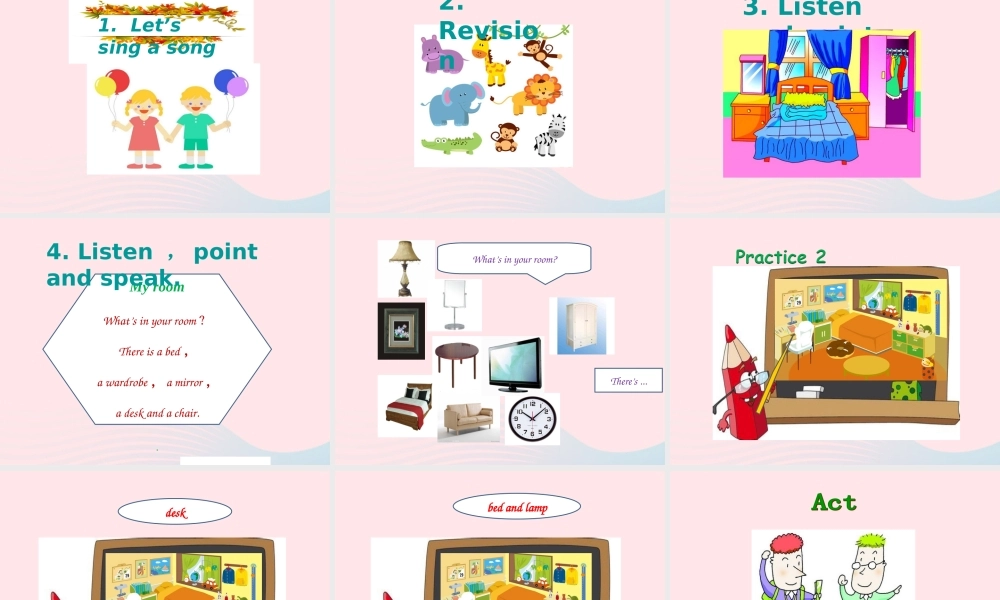 春四年级英语下册 Unit 4 My room课件5 剑桥版-人教版小学四年级下册英语课件