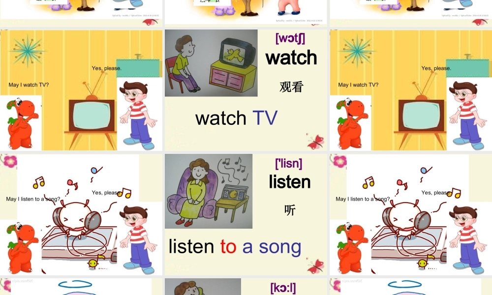 春四年级英语下册 Unit 4《Free Time》课件2 广东版开心-广东版小学四年级下册英语课件