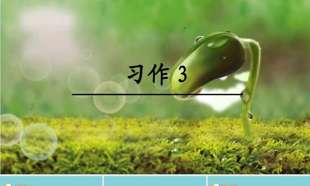 春六年级语文下册 第三单元 习作教学课件 新人教版-新人教版小学六年级下册语文课件
