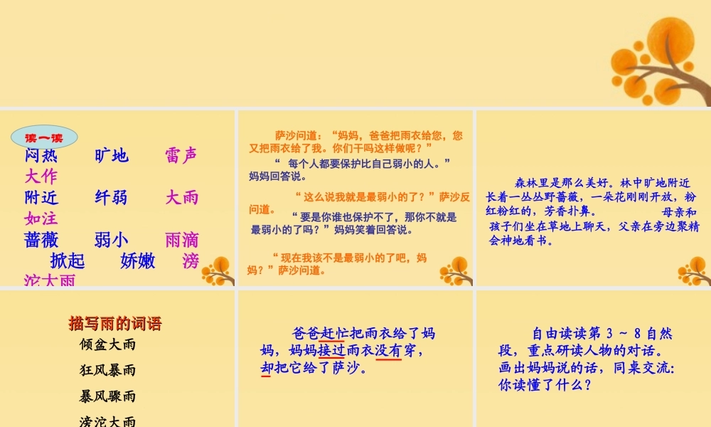 春四年级语文下册 第四单元 14《我不是最弱小的》教学课件 苏教版-苏教版小学四年级下册语文课件