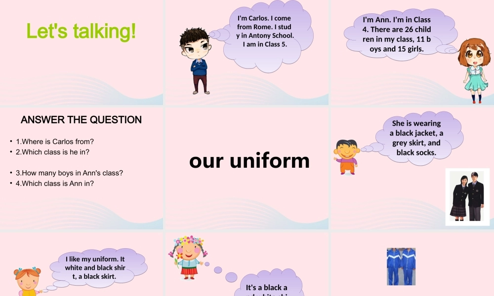 春四年级英语下册 Unit 5 School life课件4 剑桥版-人教版小学四年级下册英语课件