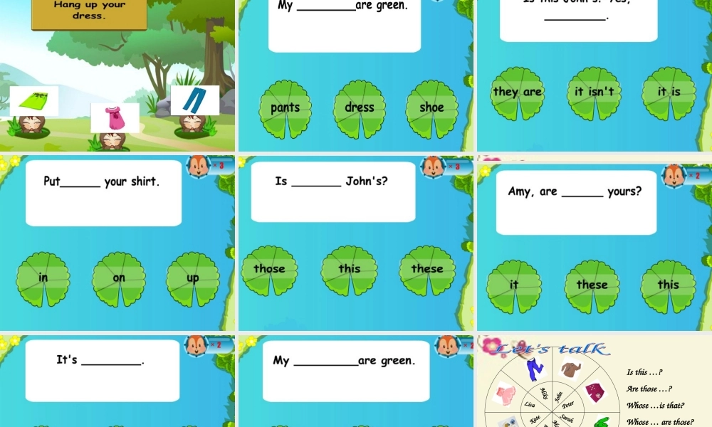 春四年级英语下册 Unit 5《Our Clothes》课件1 广东版开心-广东版小学四年级下册英语课件