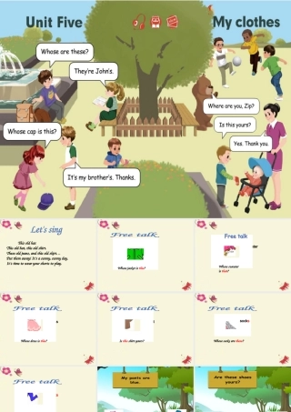 春四年级英语下册 Unit 5《Our Clothes》课件1 广东版开心-广东版小学四年级下册英语课件