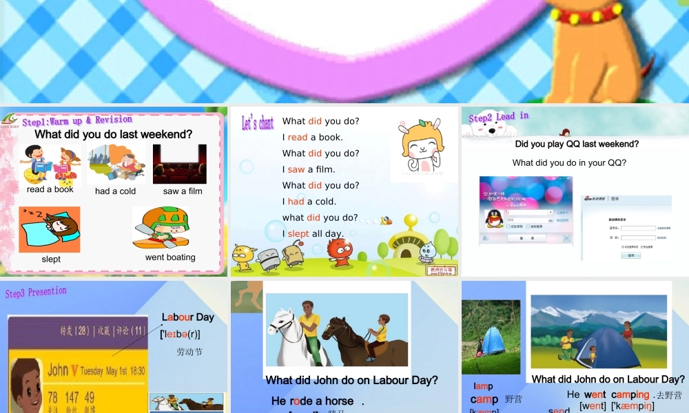 春六年级英语下册 Unit 3《Where did you go》（Part A）课件1 人教PEP版-人教PEP小学六年级下册英语课件