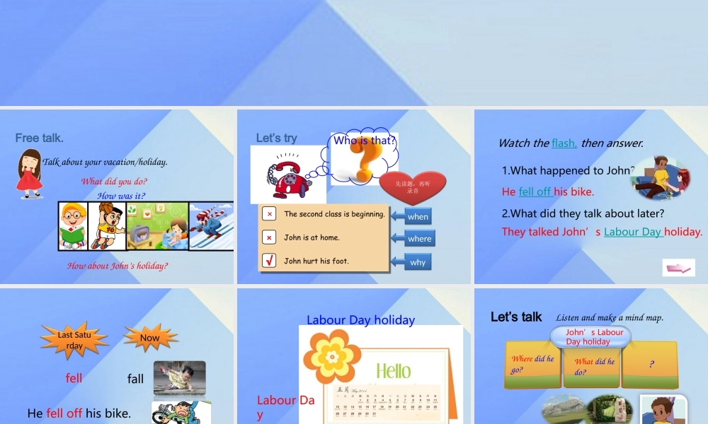 春六年级英语下册 Unit 3《Where did you go》（Part A）课件2 人教PEP版-人教PEP小学六年级下册英语课件