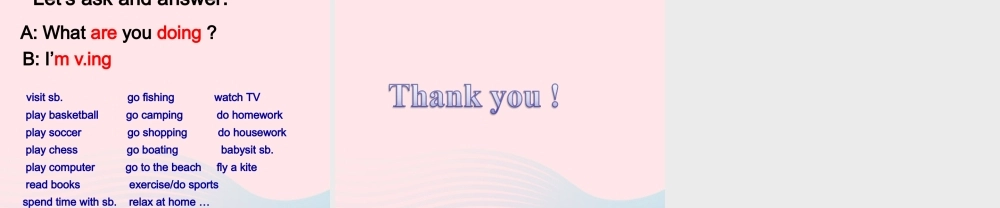 春四年级英语下册 Unit 6 Holidays课件5 剑桥版-人教版小学四年级下册英语课件