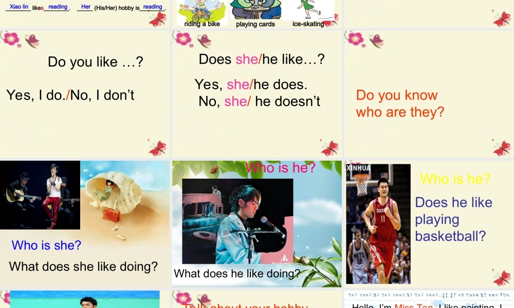 春四年级英语下册 Unit 7《Hobbies》课件 广东版开心-广东版小学四年级下册英语课件