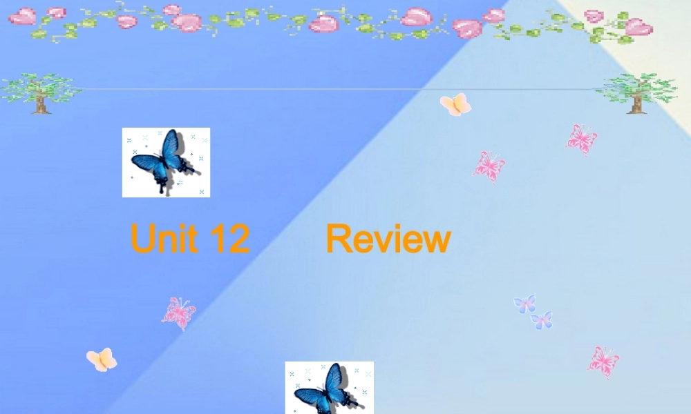 春六年级英语下册 Unit 12《Review 3》课件1 （新版）北师大版（三起）-（新版）北师大版小学六年级下册英语课件