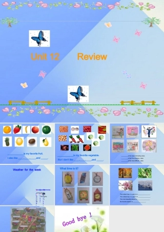 春六年级英语下册 Unit 12《Review 3》课件1 （新版）北师大版（三起）-（新版）北师大版小学六年级下册英语课件