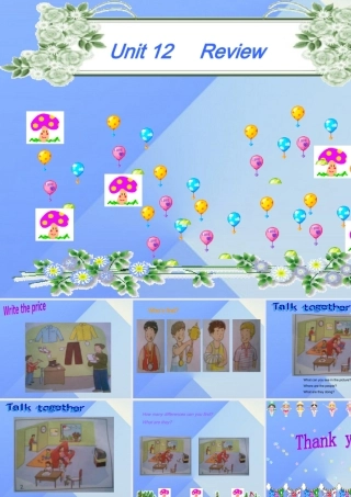 春六年级英语下册 Unit 12《Review 3》课件2 （新版）北师大版（三起）-（新版）北师大版小学六年级下册英语课件