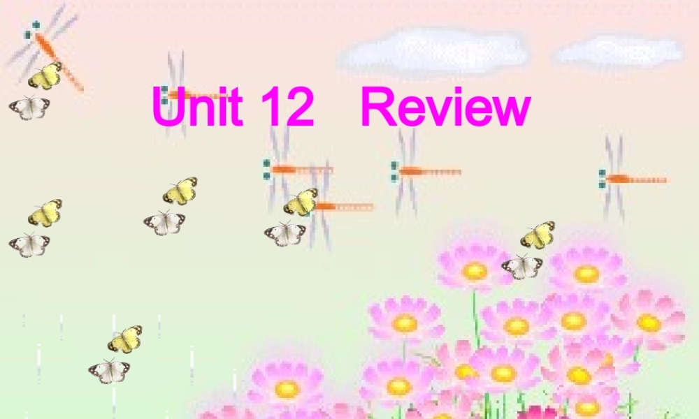 春六年级英语下册 Unit 12《Review 3》课件4 （新版）北师大版（三起）-（新版）北师大版小学六年级下册英语课件