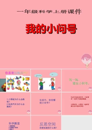 秋一年级科学上册 第2课 我的“小问号”课件1 青岛版六三制-青岛版小学一年级上册自然科学课件