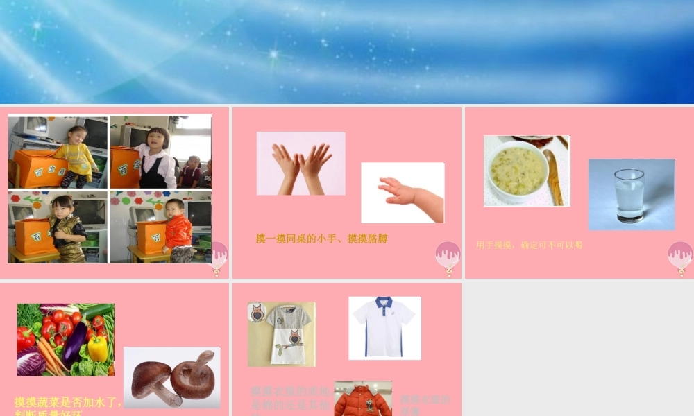 秋一年级科学上册 第5课 摸一摸课件1 青岛版六三制-青岛版小学一年级上册自然科学课件