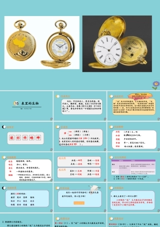 春六年级语文下册 第五单元 15 表里的生物教学课件 新人教版-新人教版小学六年级下册语文课件