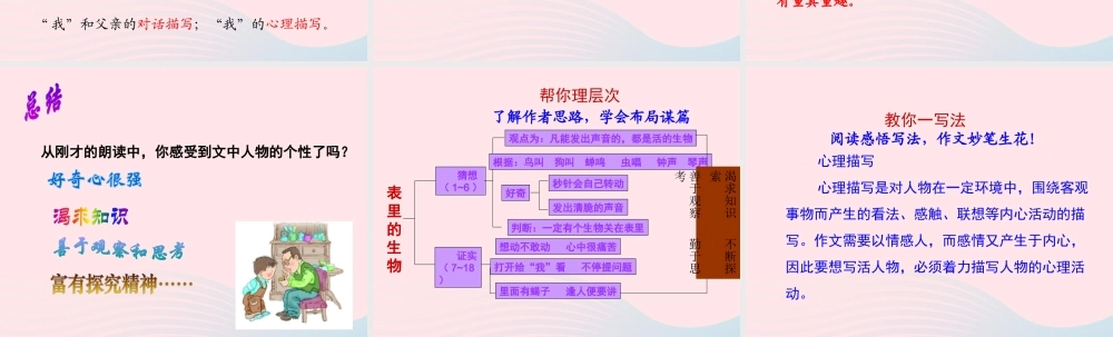 春六年级语文下册 第五单元 15表里的生物课件 新人教版-新人教版小学六年级下册语文课件