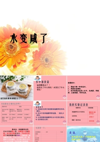 秋一年级科学上册 第13课 水变咸了课件2 青岛版六三制-青岛版小学一年级上册自然科学课件